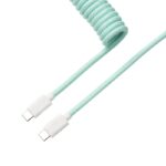 Mnm Box Deals | Keychron Coiled Aviator Cable - Mint/Straight MnM Box Deals | Keychron Coiled Aviator Cable - Mint/Straight