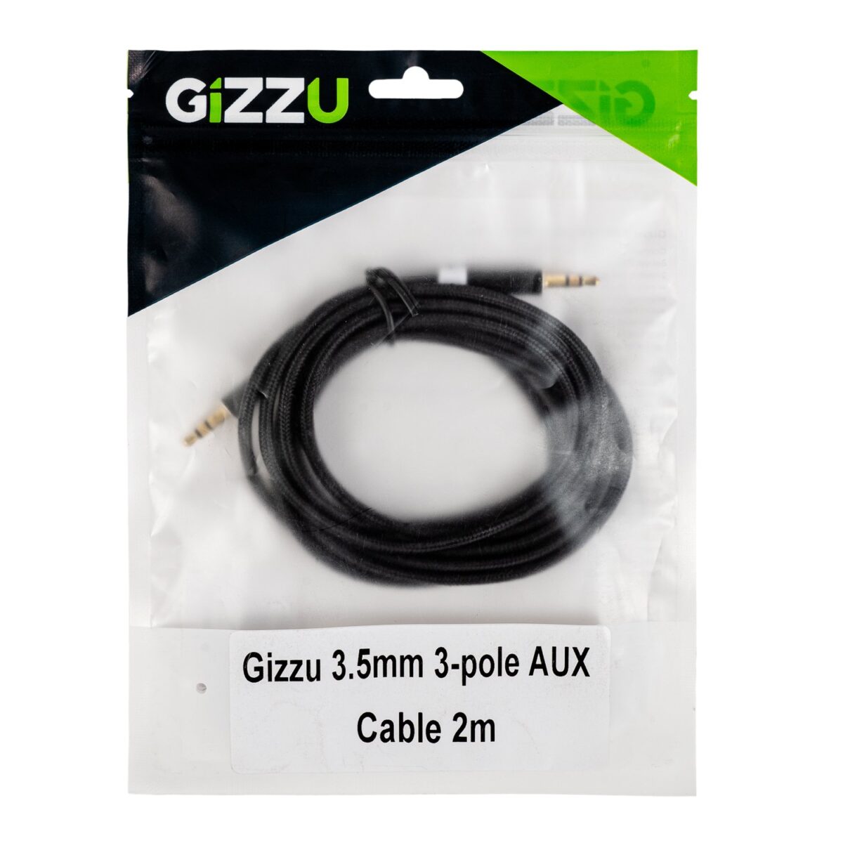 Mnm Box Deals | Gizzu 3.5Mm Aux Cable 2M - Black Gizzu 3.5mm AUX Cable 2m - Black - Image 4