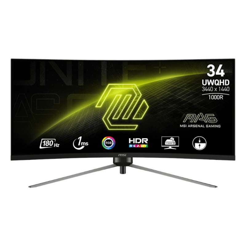 Mnm Box Deals | Msi Mag345Cqr 34&Quot; Curved Gaming Monitor 3440X1440 (Uwqhd) Va 1Ms 180Hz MSI MAG345CQR 34" Curved Gaming Monitor 3440x1440 (UWQHD) VA 1ms 180Hz