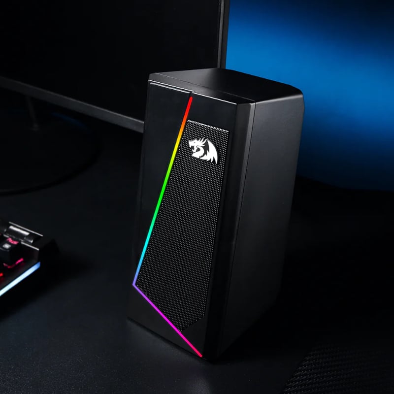 Mnm Box Deals | Redragon 2.0 Satellite Speaker Anvil 2 X 3W Rgb Usb|Aux Gaming Speaker - Black REDRAGON 2.0 Satellite Speaker ANVIL 2 x 3W RGB USB|Aux Gaming Speaker - Black - Image 5