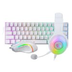 Mnm Box Deals | Redragon 3In1 Ms|Hs|Kb Wired Combo - White MnM Box Deals | REDRAGON 3IN1 MS|HS|KB WIRED COMBO - WHITE