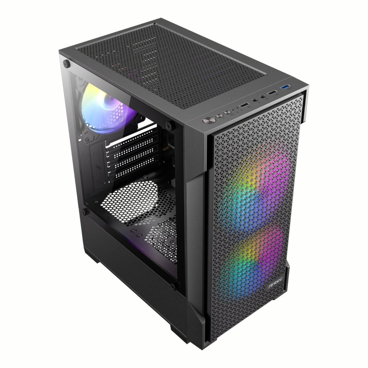 Mnm Box Deals | Antec Vx100M Argb Micro-Atx Mini Tower Gaming Chassis Antec VX100M ARGB Micro-ATX Mini Tower Gaming Chassis - Image 4