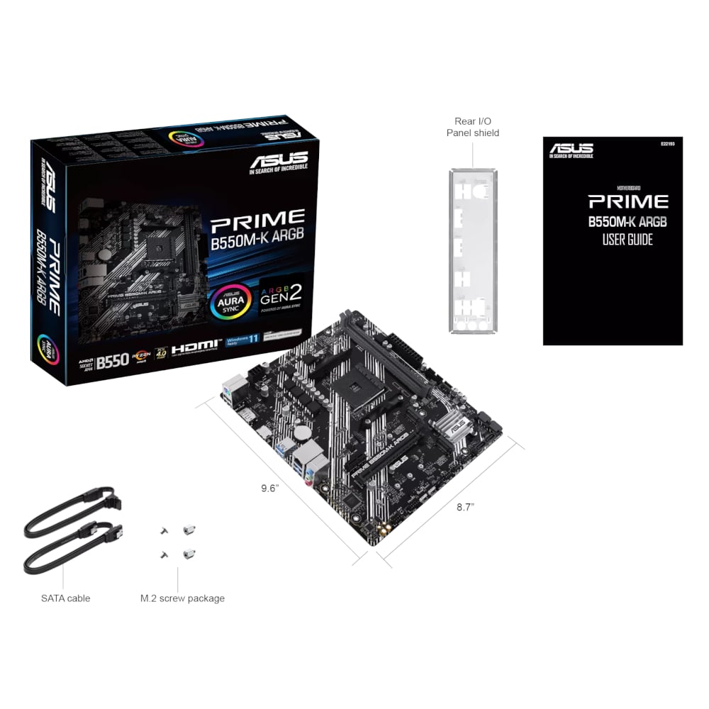 Mnm Box Deals | Asus Prime B550M-K Argb Am4 M-Atx Motherboard Asus PRIME B550M-K ARGB AM4 M-ATX Motherboard - Image 5