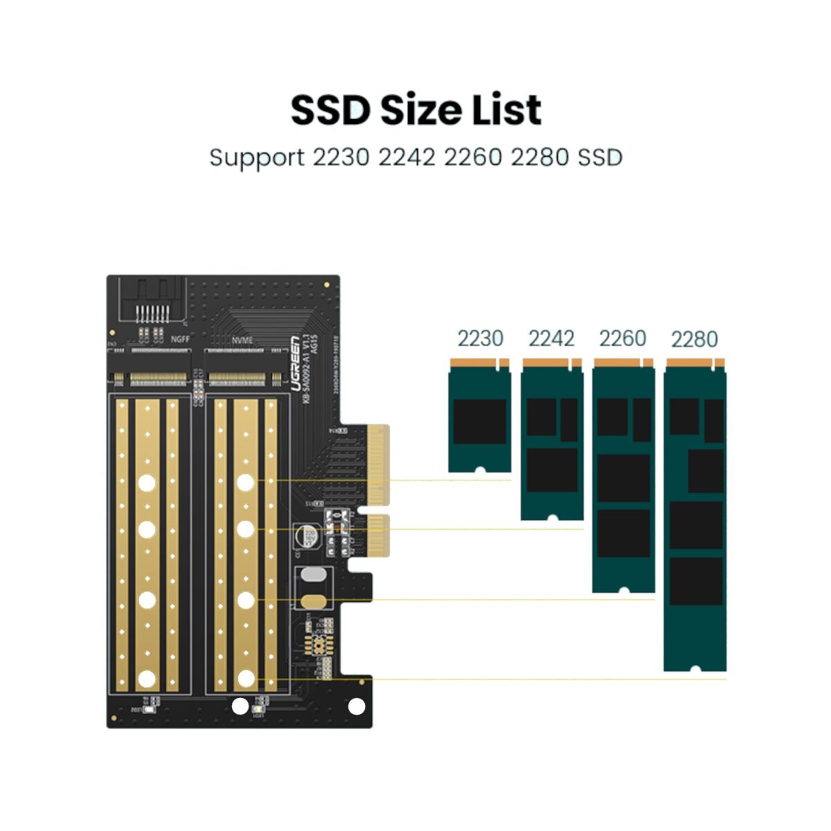 Mnm Box Deals | Ugreen Cm302 M.2 M/B-Key To Pci-E 3.0 Expansion Card UGREEN CM302 M.2 M/B-Key to PCI-E 3.0 Expansion Card - Image 3