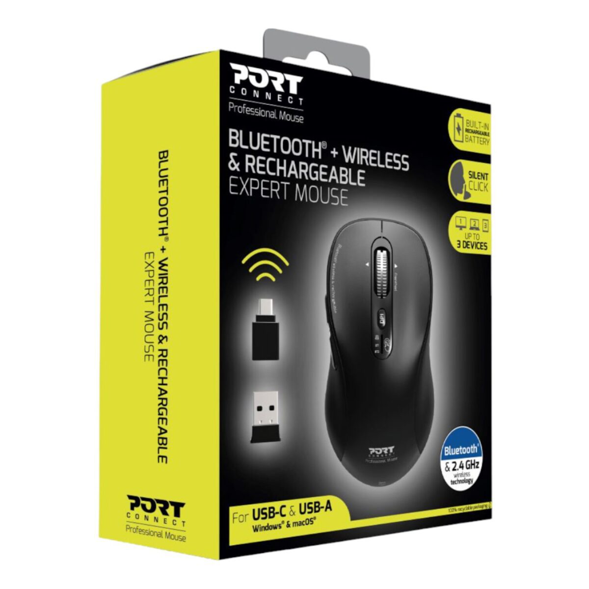 Mnm Box Deals | Port Connect Expert Wireless Bluetooth® Mouse Port Connect Expert Wireless Bluetooth® Mouse - Image 6