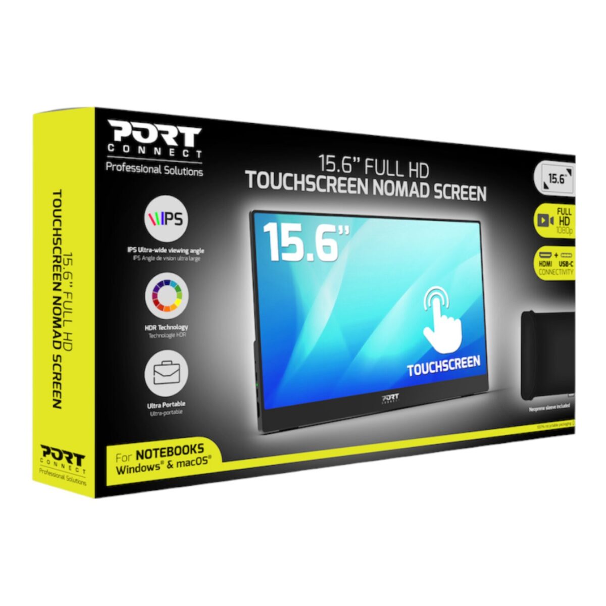 Mnm Box Deals | Port Connect 15.6&Quot; Full Hd Touchscreen Portable Monitor Port Connect 15.6" Full HD Touchscreen Portable Monitor - Image 6