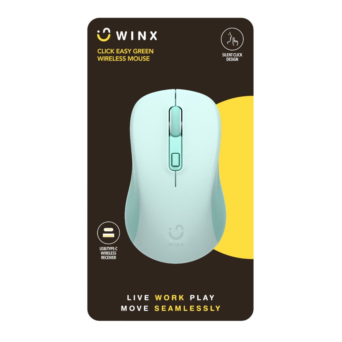 Mnm Box Deals | Winx Click Easy 1600Dpi 2.4Ghz Wireless Mouse - Green WINX CLICK Easy 1600DPI 2.4GHz Wireless Mouse - Green - Image 3