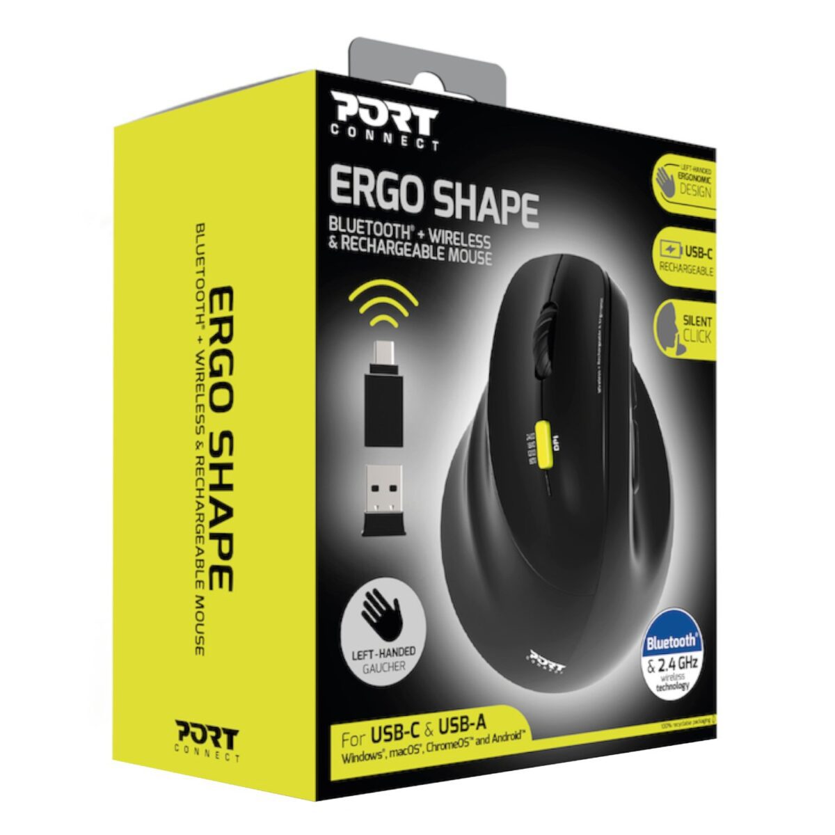 Mnm Box Deals | Port Connect Ergo Shape Rechargeable Wireless Mouse Port Connect Ergo Shape Rechargeable Wireless Mouse - Image 7