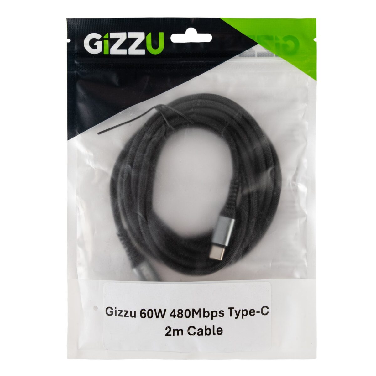 Mnm Box Deals | Gizzu 60W 480Mbps Type-C 2M Cable GIZZU 60W 480Mbps Type-C 2m Cable - Image 4