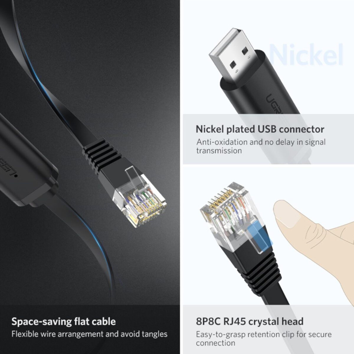 Mnm Box Deals | Ugreen Usb-A To Rj45 Console Cable 1.5M UGREEN USB-A to RJ45 Console Cable 1.5m - Image 2