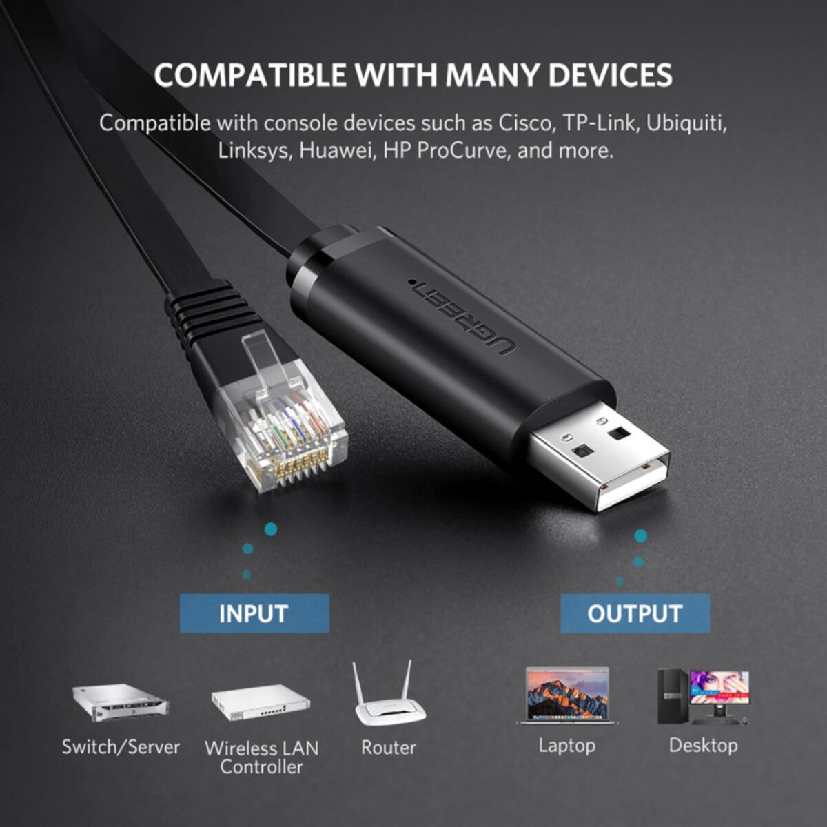 Mnm Box Deals | Ugreen Usb-A To Rj45 Console Cable 1.5M UGREEN USB-A to RJ45 Console Cable 1.5m - Image 3