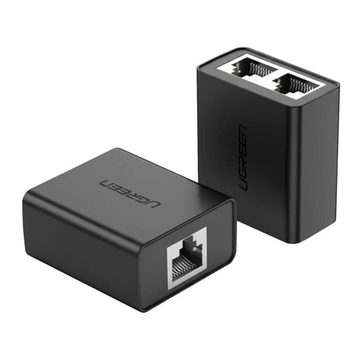 Mnm Box Deals | Ugreen Rj45 Splitter Adapter 2 Pack (Black) UGREEN RJ45 Splitter Adapter 2 Pack (Black)