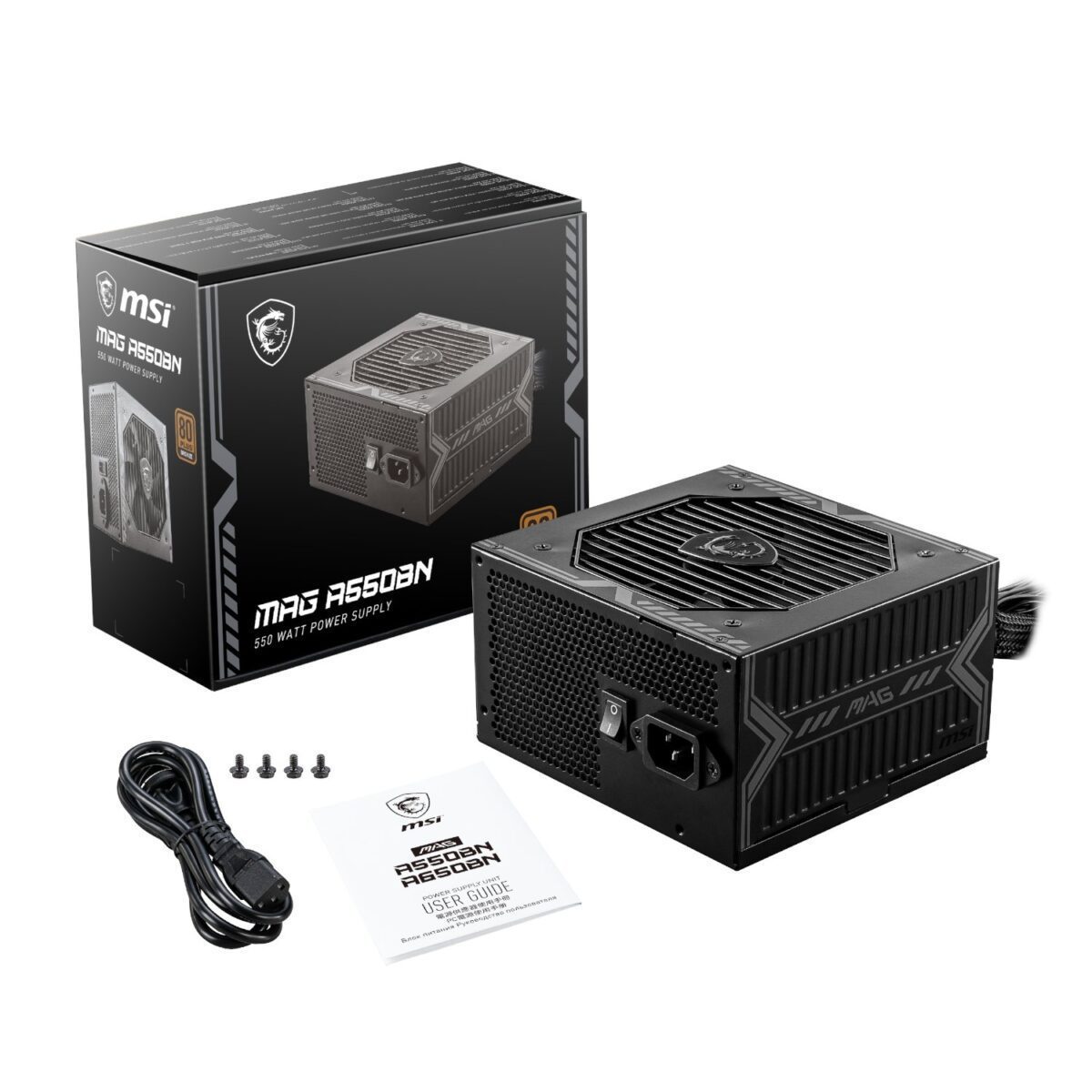 Mnm Box Deals | Msi Mag A550Bn 550W 80 Plus Bronze Non-Modular Atx Power Supply MSI MAG A550BN 550W 80 PLUS Bronze Non-modular ATX Power Supply - Image 5