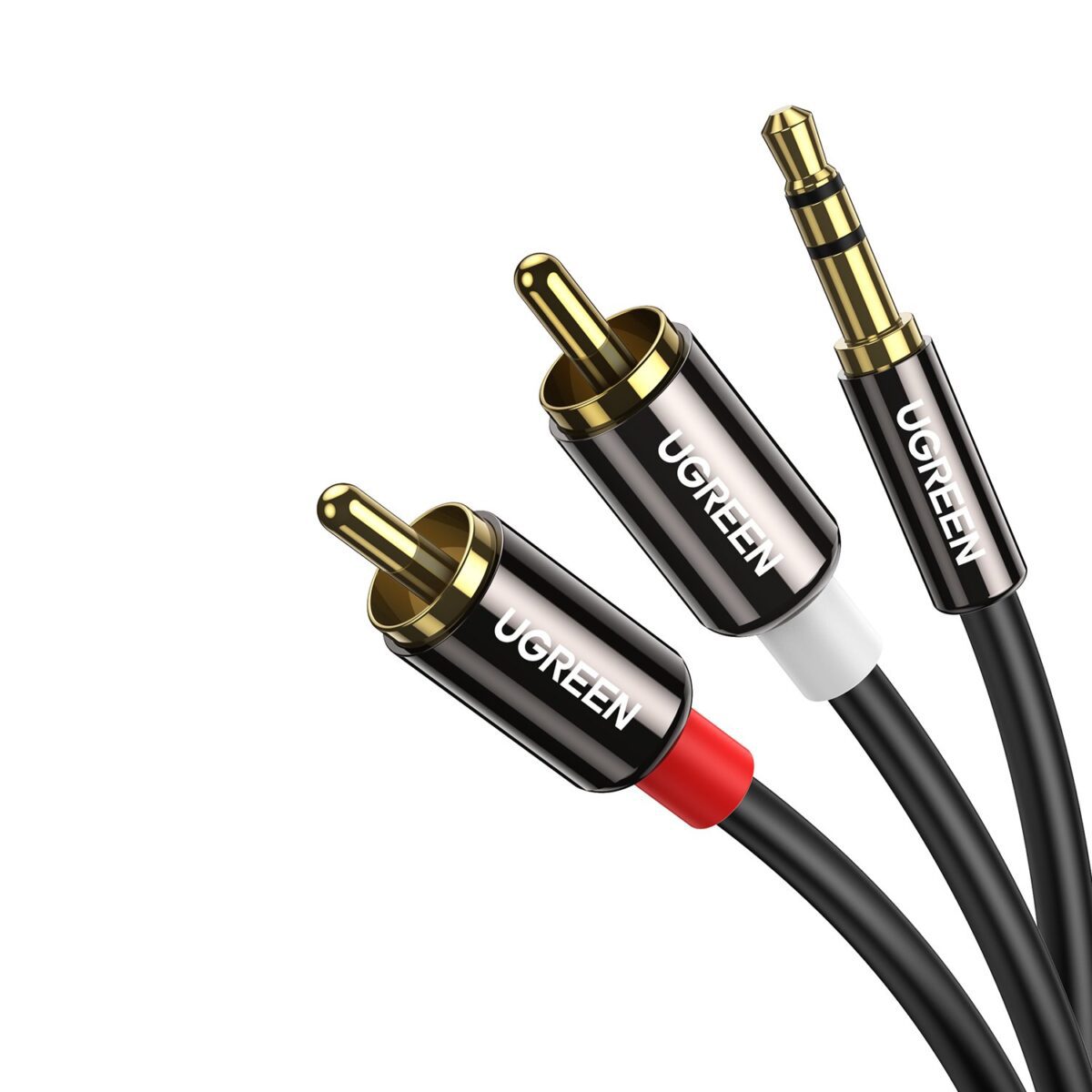 Mnm Box Deals | Ugreen Av116 Rca To Aux 3.5Mm Audio Cable 1M - Black UGREEN AV116 RCA to AUX 3.5mm Audio Cable 1M - Black - Image 3