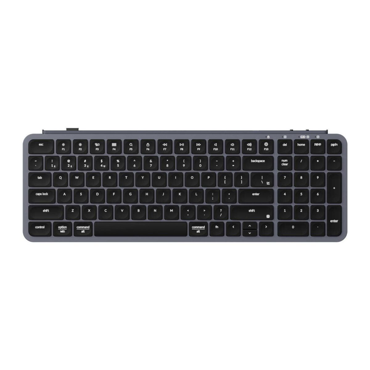 Keychron B2 Pro Ultra-Slim 96% Wireless Keyboard - Space Gray