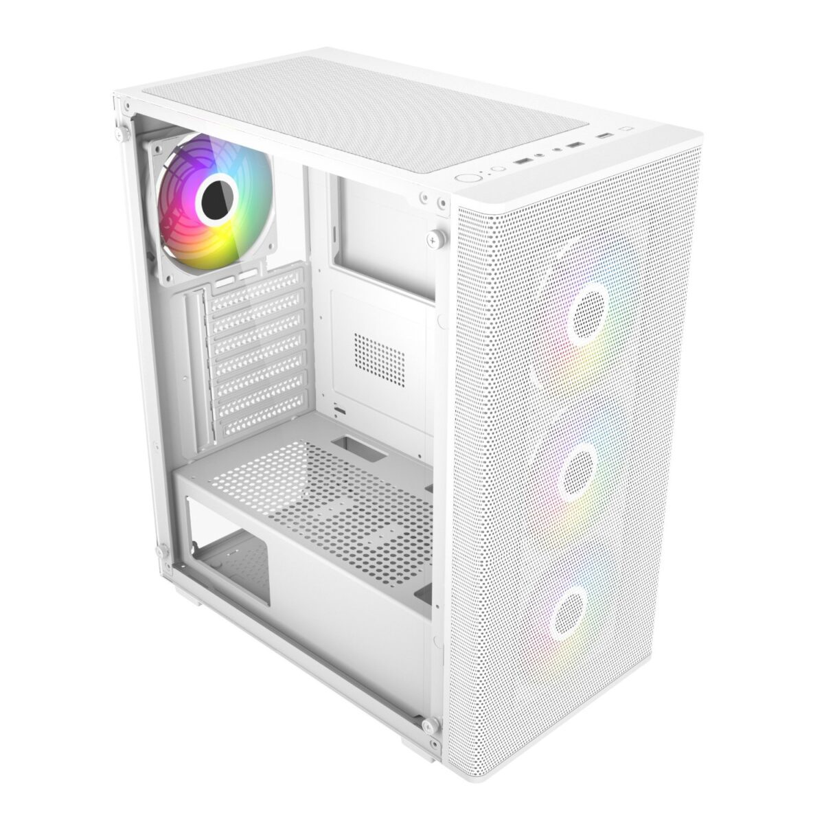 Mnm Box Deals | Fsp M220 Atx Mid Tower Gaming Chassis - White FSP M220 ATX Mid Tower Gaming Chassis - White - Image 4