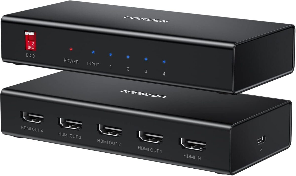 Mnm Box Deals | Ugreen Hdmi 1×4 Video Splitter 4K – Black UGREEN HDMI 1×4 Video Splitter 4K – Black - Image 2