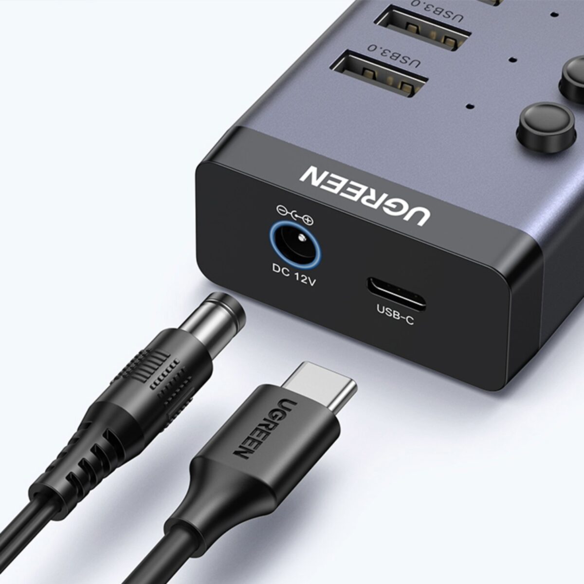 Mnm Box Deals | Ugreen 7 In 1 Usb 3.0 Hub-Grey UGREEN 7 in 1 USB 3.0 Hub-Grey - Image 3