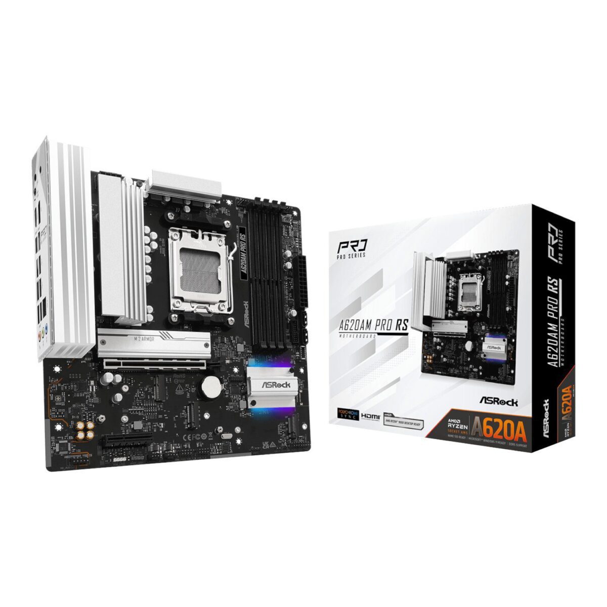 ASRock A620AM Pro RS AM5 M-ATX Motherboard