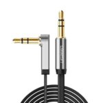 Mnm Box Deals | Ugreen Av119 Right-Angled 3.5Mm Flat Aux Cable 1.5M - Black/Silver MnM Box Deals | UGREEN AV119 Right-angled 3.5mm Flat Aux Cable 1.5m - Black/Silver