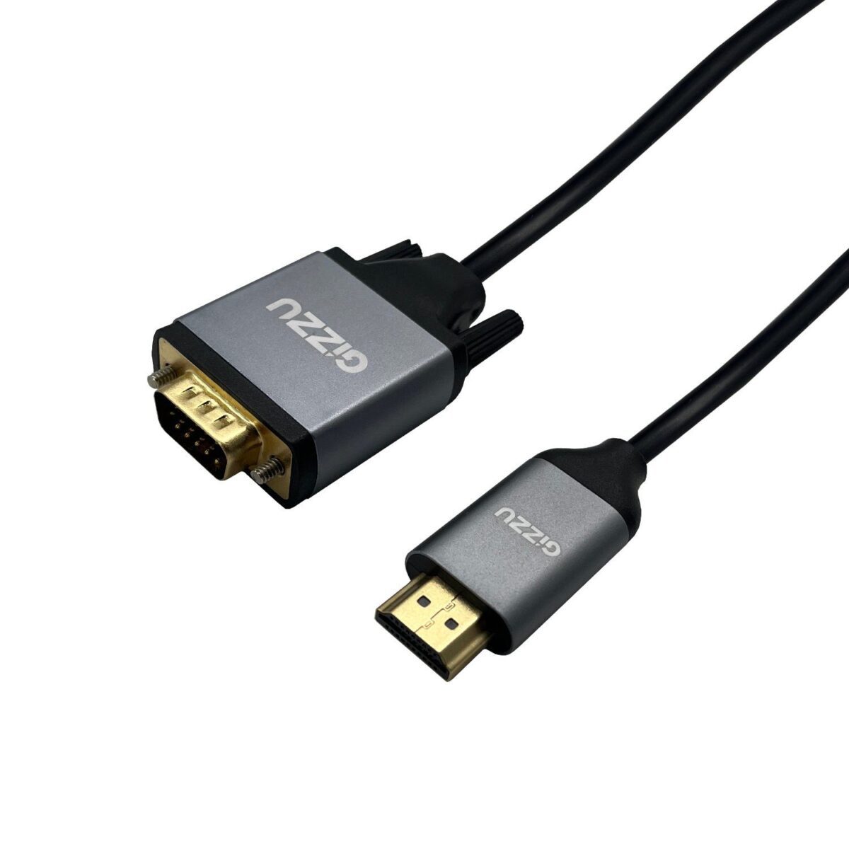 Mnm Box Deals | Gizzu Full Hd Hdmi To Vga Cable (1.8M) - Black Gizzu Full HD HDMI to VGA Cable (1.8m) - Black