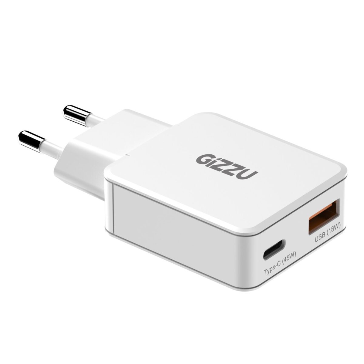 Mnm Box Deals | Gizzu 2-Port 45W Gan Wall Charger Gizzu 2-Port 45W GaN Wall Charger - Image 3