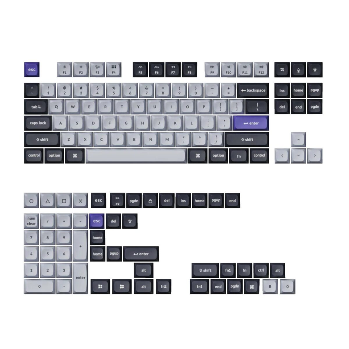 Mnm Box Deals | Keychron Double Shot Ksa Pbt Keycap Set - Dark Grey/White Smoke Keychron Double Shot KSA PBT Keycap Set - Dark Grey/White Smoke