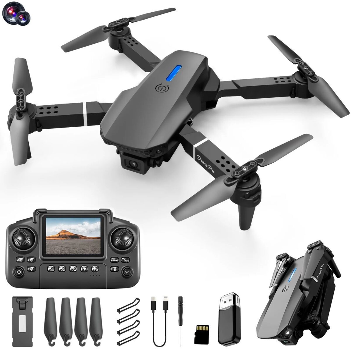 Mnm Box Deals | Ultra Screen 4 Channel Foldable R/C Drone Ultra Screen 4 Channel Foldable R/C Drone - Image 2