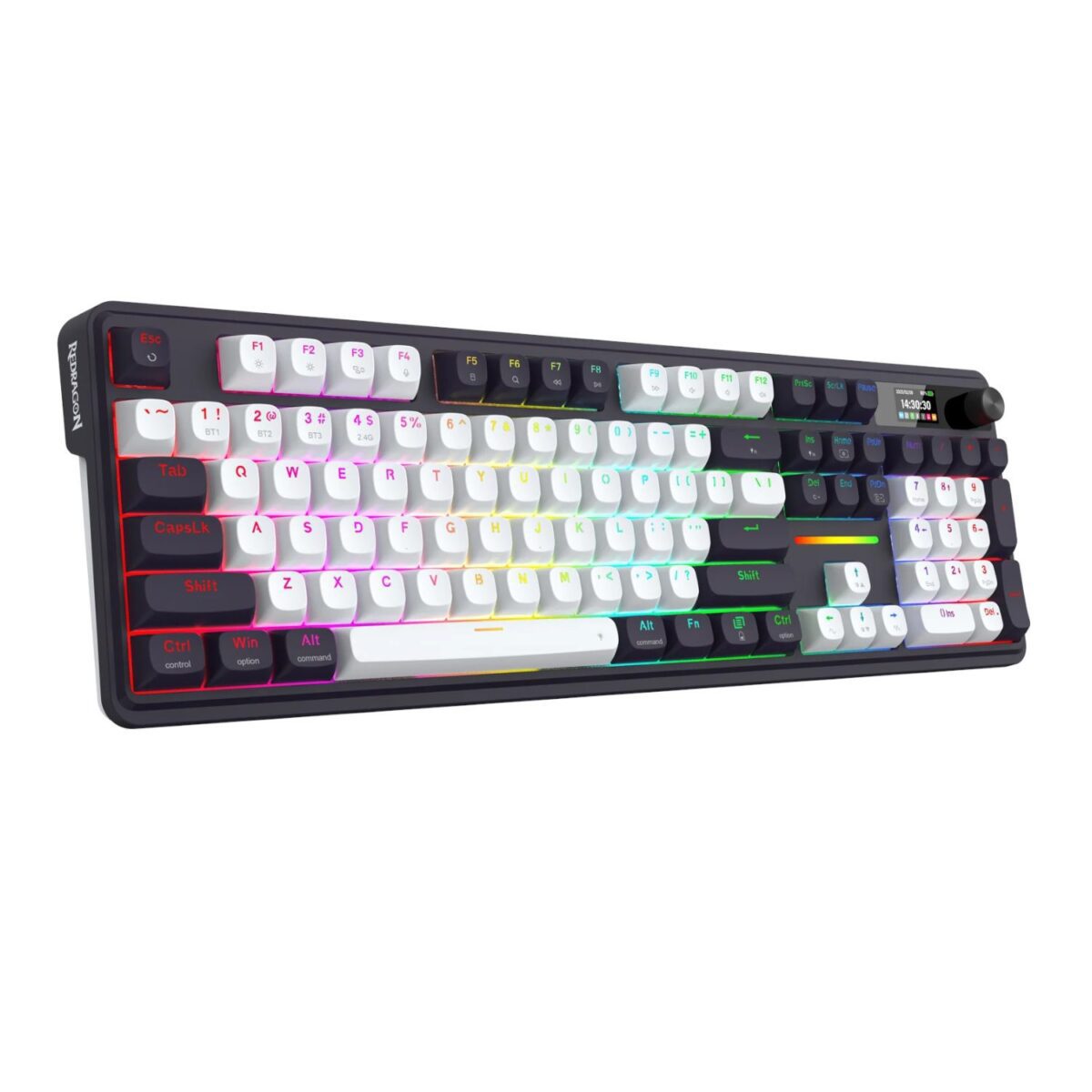 Mnm Box Deals | Redragon K762Wb-Rgb-Pro Lcd Full-Size Gasket Mechanical Keyboard - Black Redragon K762WB-RGB-PRO LCD Full-size Gasket Mechanical Keyboard - Black