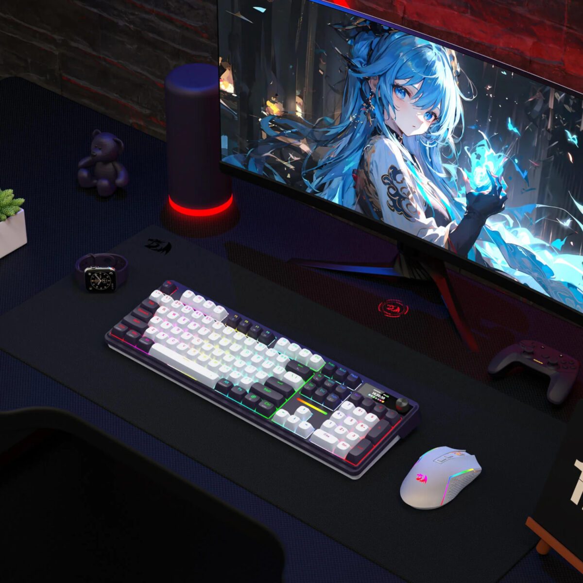 Mnm Box Deals | Redragon K762Wb-Rgb-Pro Lcd Full-Size Gasket Mechanical Keyboard - Black Redragon K762WB-RGB-PRO LCD Full-size Gasket Mechanical Keyboard - Black - Image 6