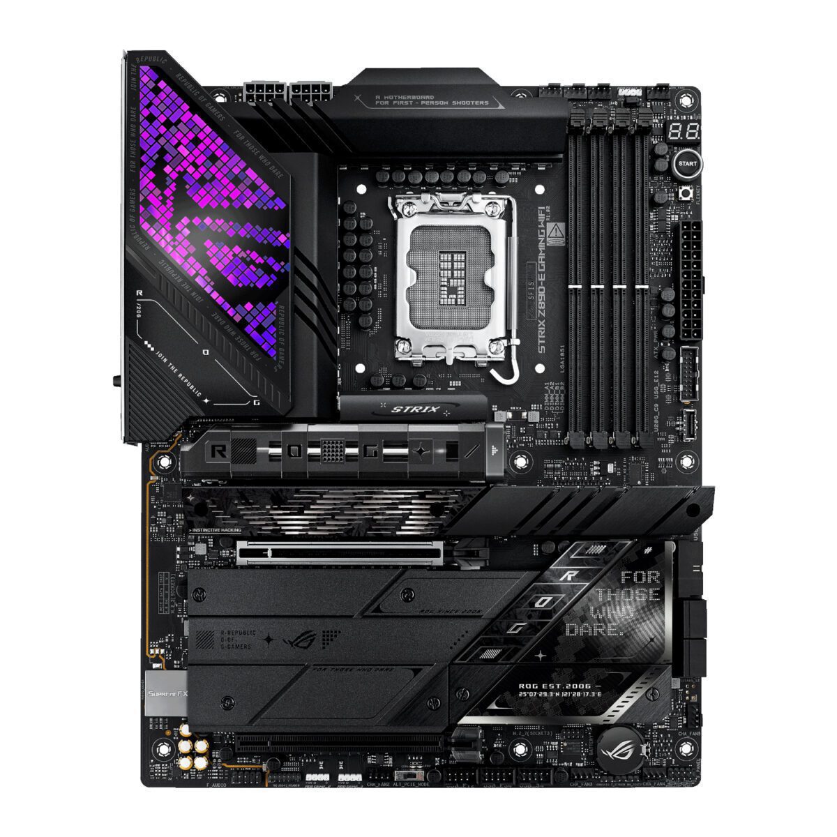 Mnm Box Deals | Asus Rog Strix Z890-E Gaming Wifi Intel Lga1851 Atx Gaming Motherboard Asus ROG Strix Z890-E Gaming WIFI Intel LGA1851 ATX Gaming Motherboard - Image 2