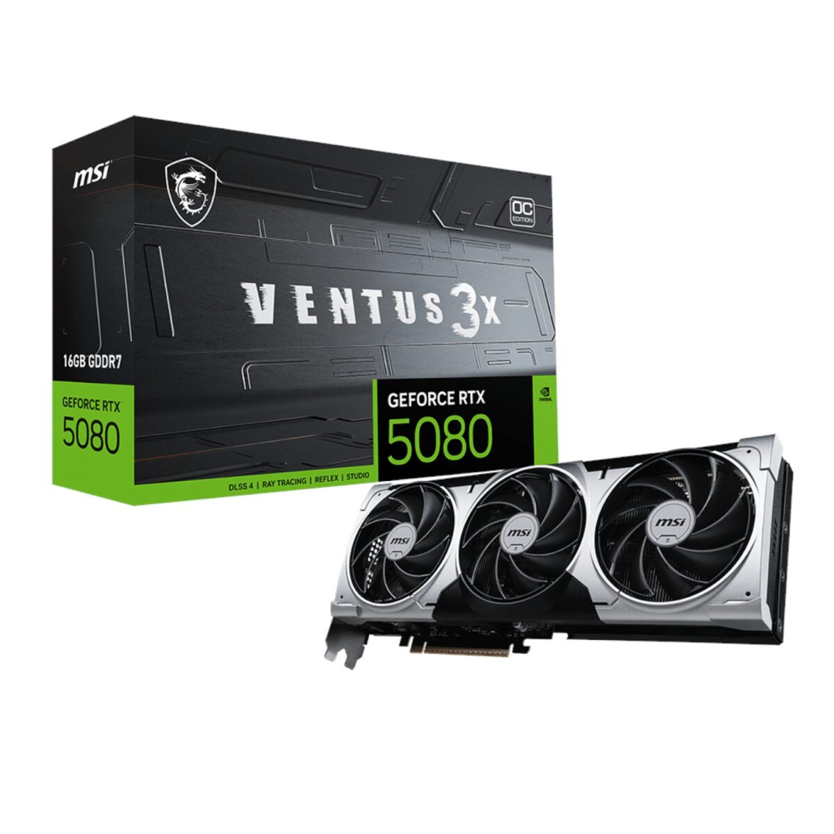 Mnm Box Deals | Msi Geforce Rtx 5080 16G Ventus 3X Oc Plus Graphics Card MSI GeForce RTX 5080 16G VENTUS 3X OC PLUS Graphics Card