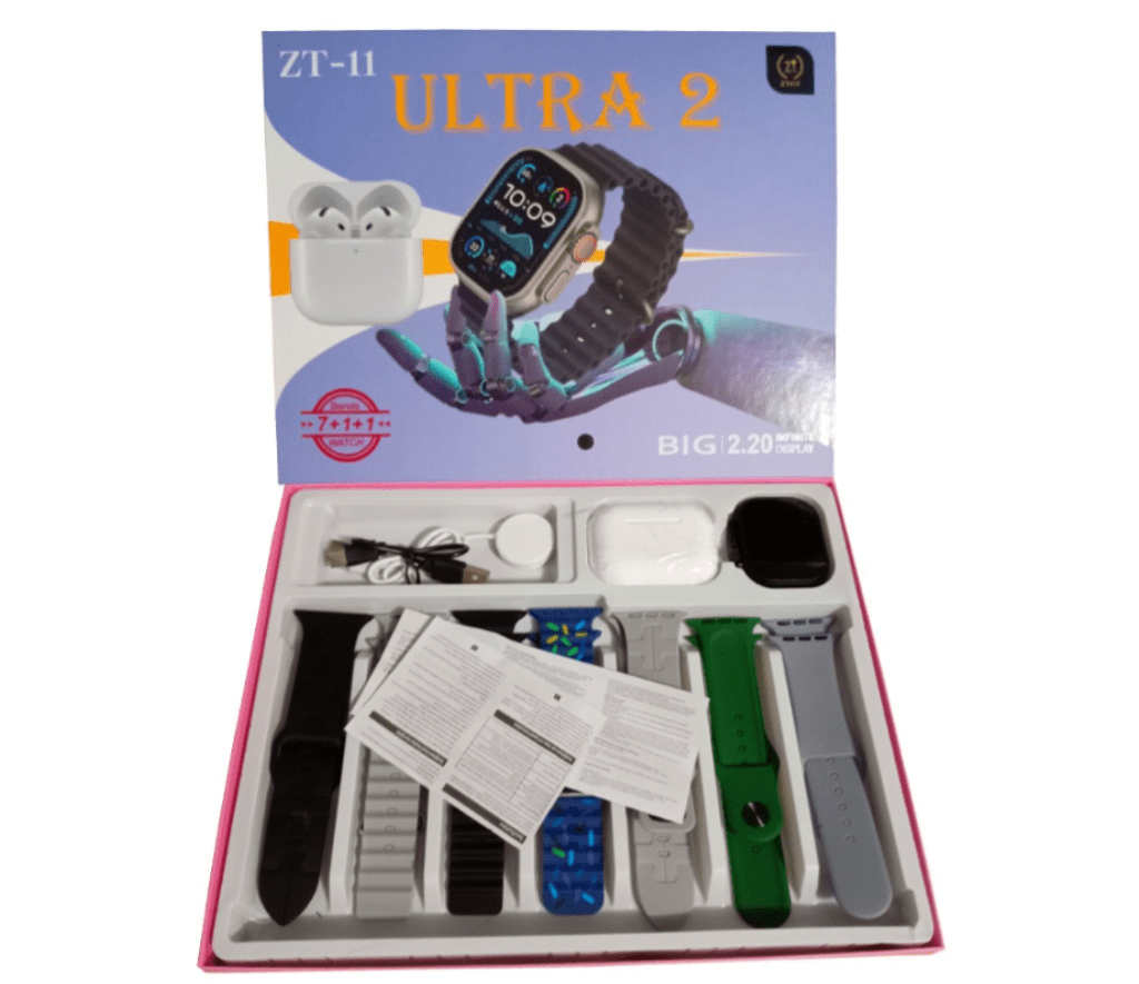 Ultra 2 Infinite Display Smart Watch Set