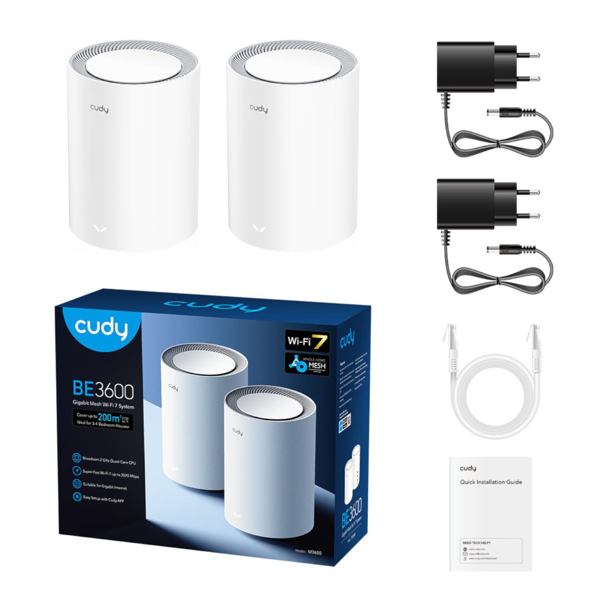 Mnm Box Deals | Cudy Be3600 Gigabit Mesh Wi-Fi 7 System – 2 Pack Cudy BE3600 Gigabit Mesh Wi-Fi 7 System – 2 Pack - Image 5
