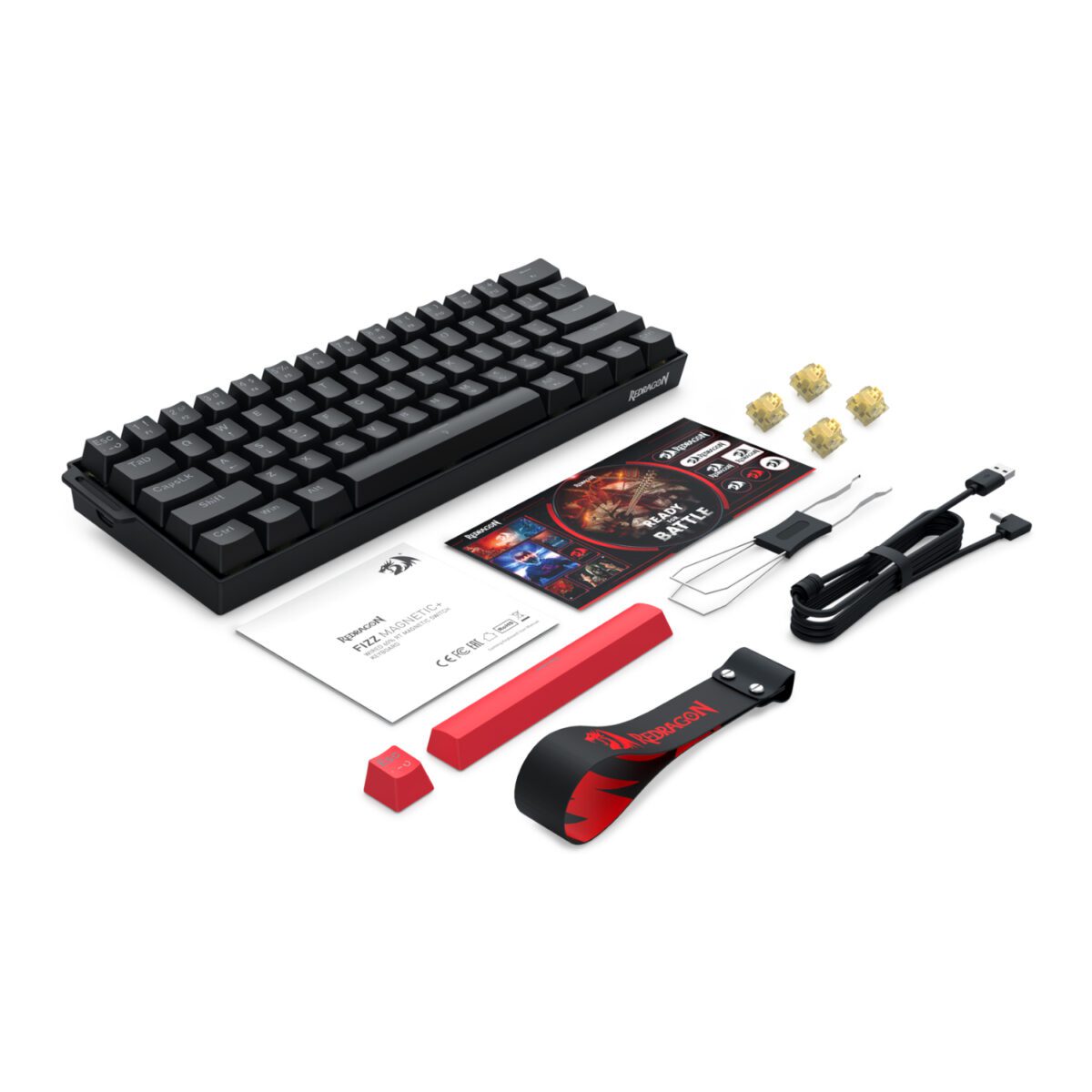 Mnm Box Deals | Redragon Fizz Magnetic Plus 60% Rgb Gaming Keyboard - Black Redragon FIZZ Magnetic Plus 60% RGB Gaming Keyboard - Black - Image 6