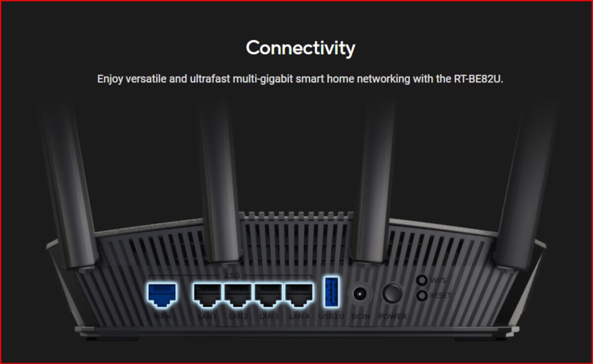 Mnm Box Deals | Asus Rt-Be82U Wi-Fi 7 Dual-Band 2.5Gbe Router - Black ASUS RT-BE82U Wi-Fi 7 Dual-Band 2.5GbE Router - Black - Image 4