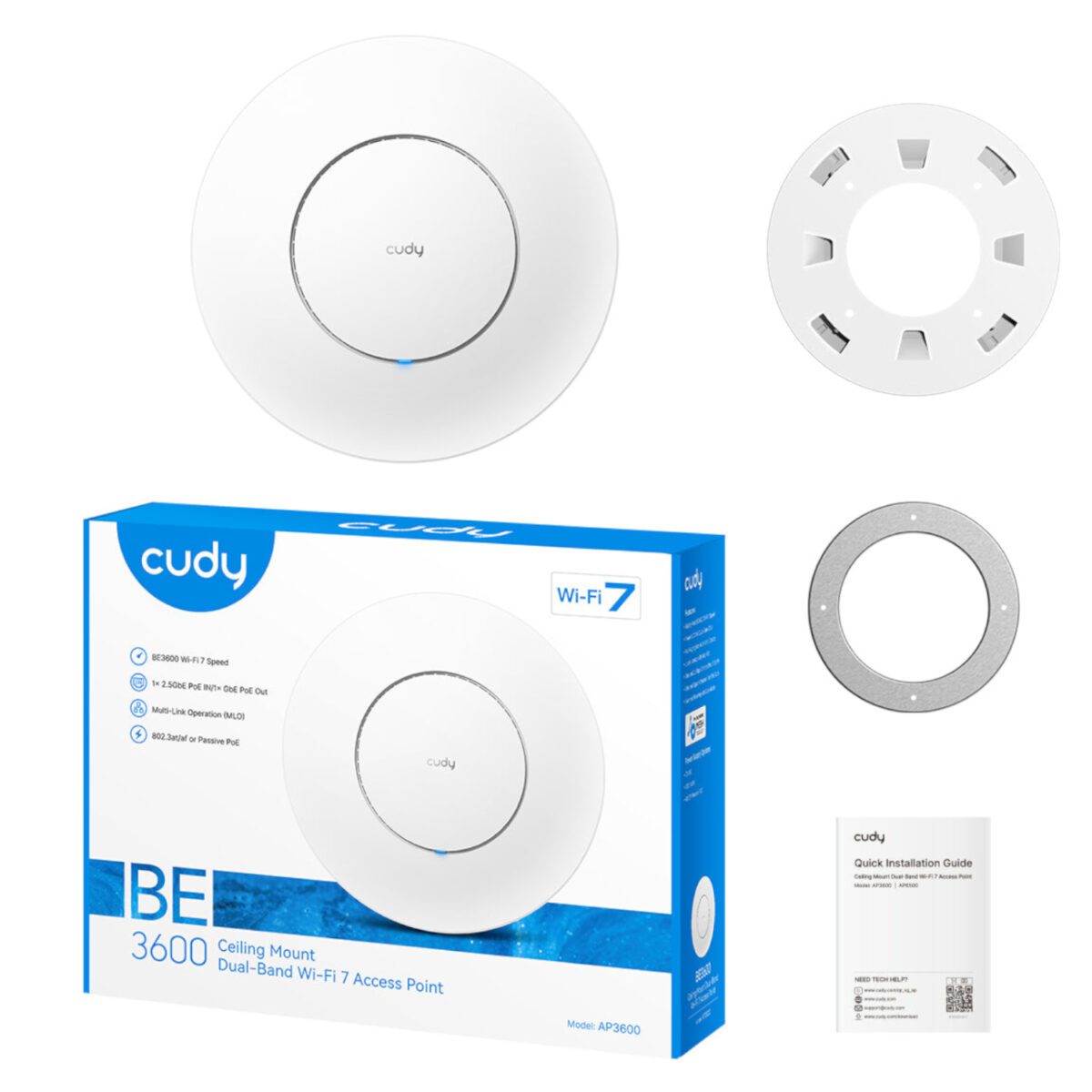 Mnm Box Deals | Cudy Be3600 2.5G Dual Band Wifi7 Ceiling Access Point Cudy BE3600 2.5G Dual Band WiFi7 Ceiling Access Point - Image 5