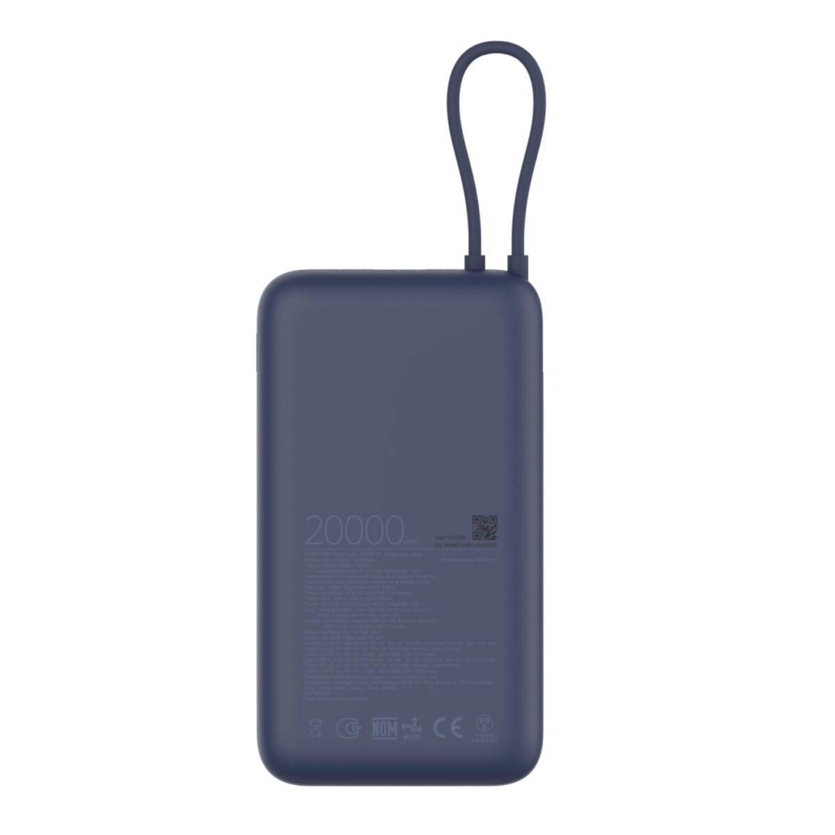 Mnm Box Deals | Xiaomi 33W Power Bank 20000Mah (Integrated Cable) – Blue Xiaomi 33W Power Bank 20000mAh (Integrated Cable) – Blue - Image 3