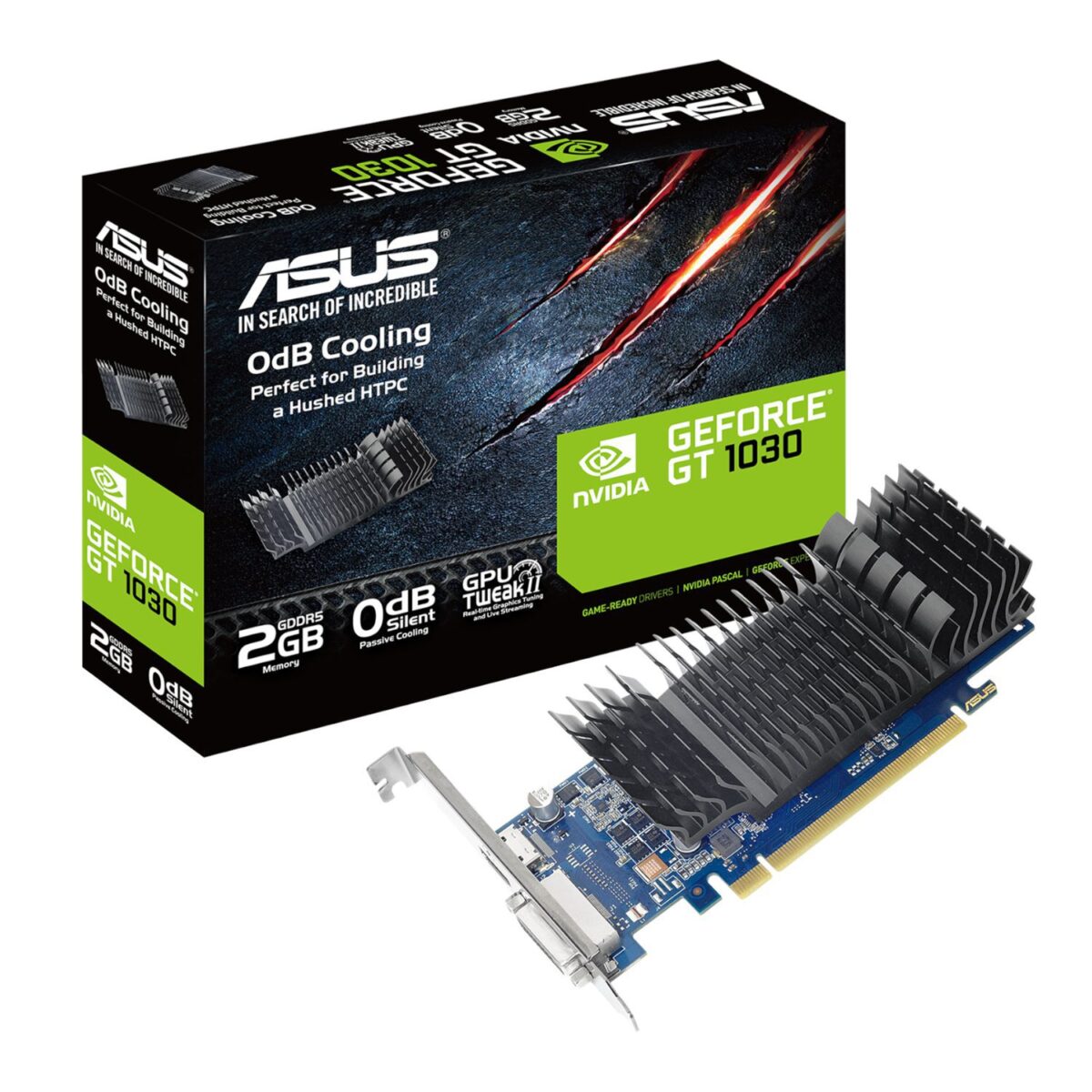 Mnm Box Deals | Asus Geforce Gt1030 2Gb Gddr5 Low Profile Silent Graphics Card ASUS GeForce GT1030 2GB GDDR5 Low Profile Silent Graphics Card