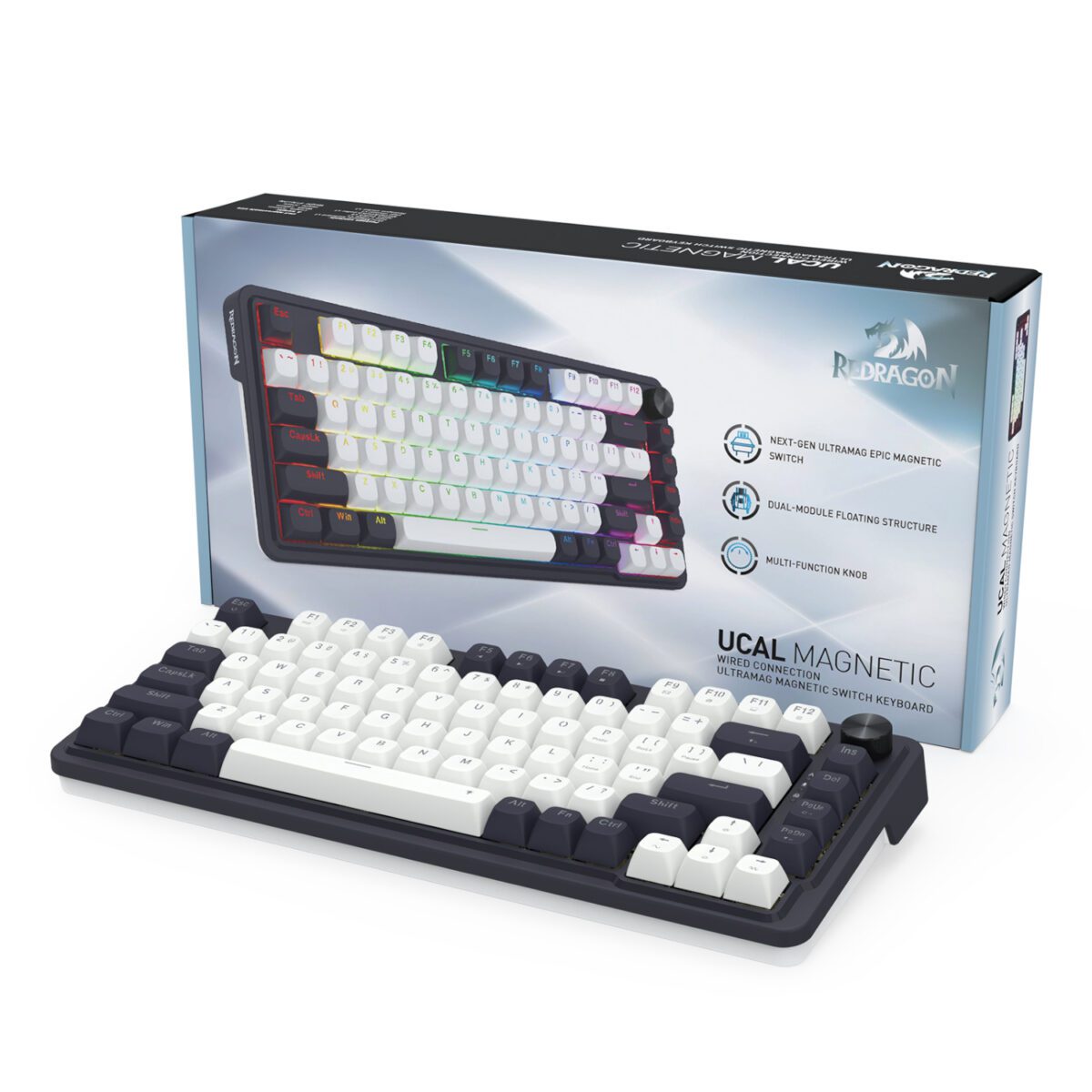 Mnm Box Deals | Redragon K673 Ucal 75% Magnetic Ultramag Switch Wired Keyboard - Black Redragon K673 UCAL 75% Magnetic Ultramag Switch Wired Keyboard - Black - Image 7