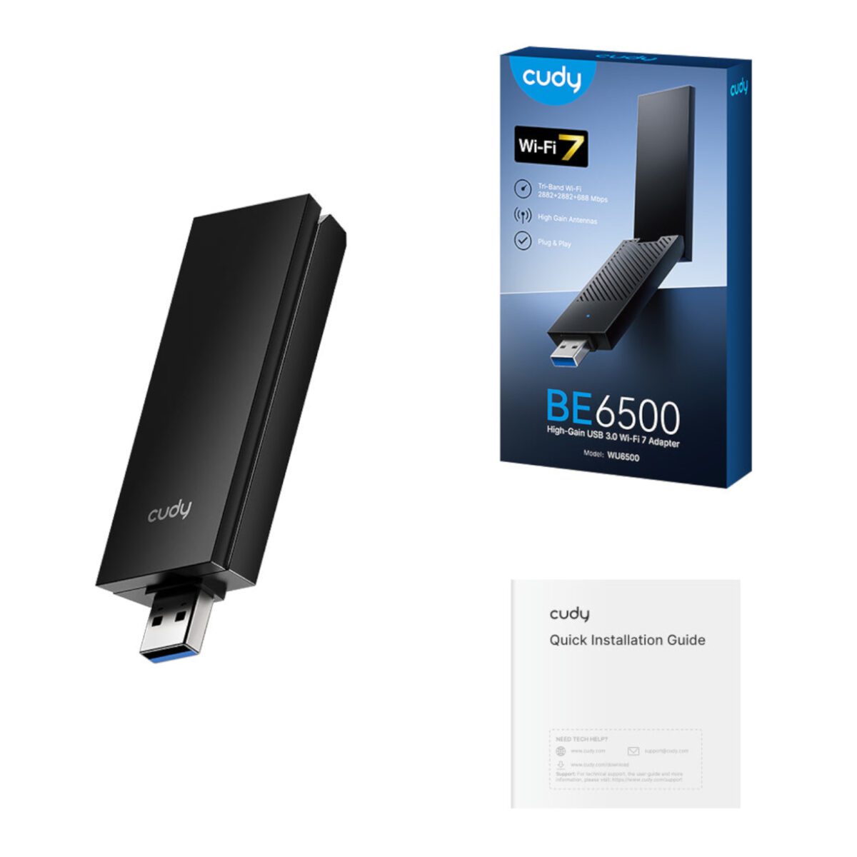 Mnm Box Deals | Cudy Be6500 Tir-Band Wi-Fi7 Usb 3.0 Adapter Cudy BE6500 Tir-Band Wi-Fi7 USB 3.0 Adapter - Image 6