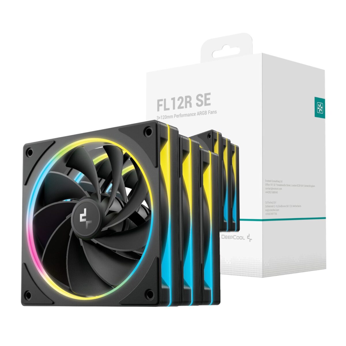 Mnm Box Deals | Deepcool Fl12R Se 3-In-1 Argb 120Mm Pwm 3 Fan Pack - Black DeepCool FL12R SE 3-in-1 ARGB 120mm PWM 3 Fan Pack - Black