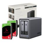 Mnm Box Deals | Ugreen Nasync Dxp2800 2 Bay Nas With Seagate Ironwolf Nas 16Tb Sata Hard Drive Bundle (2X 8Tb) MnM Box Deals | UGreen NASync DXP2800 2 Bay NAS with Seagate Ironwolf NAS 16TB SATA Hard Drive Bundle (2x 8TB)
