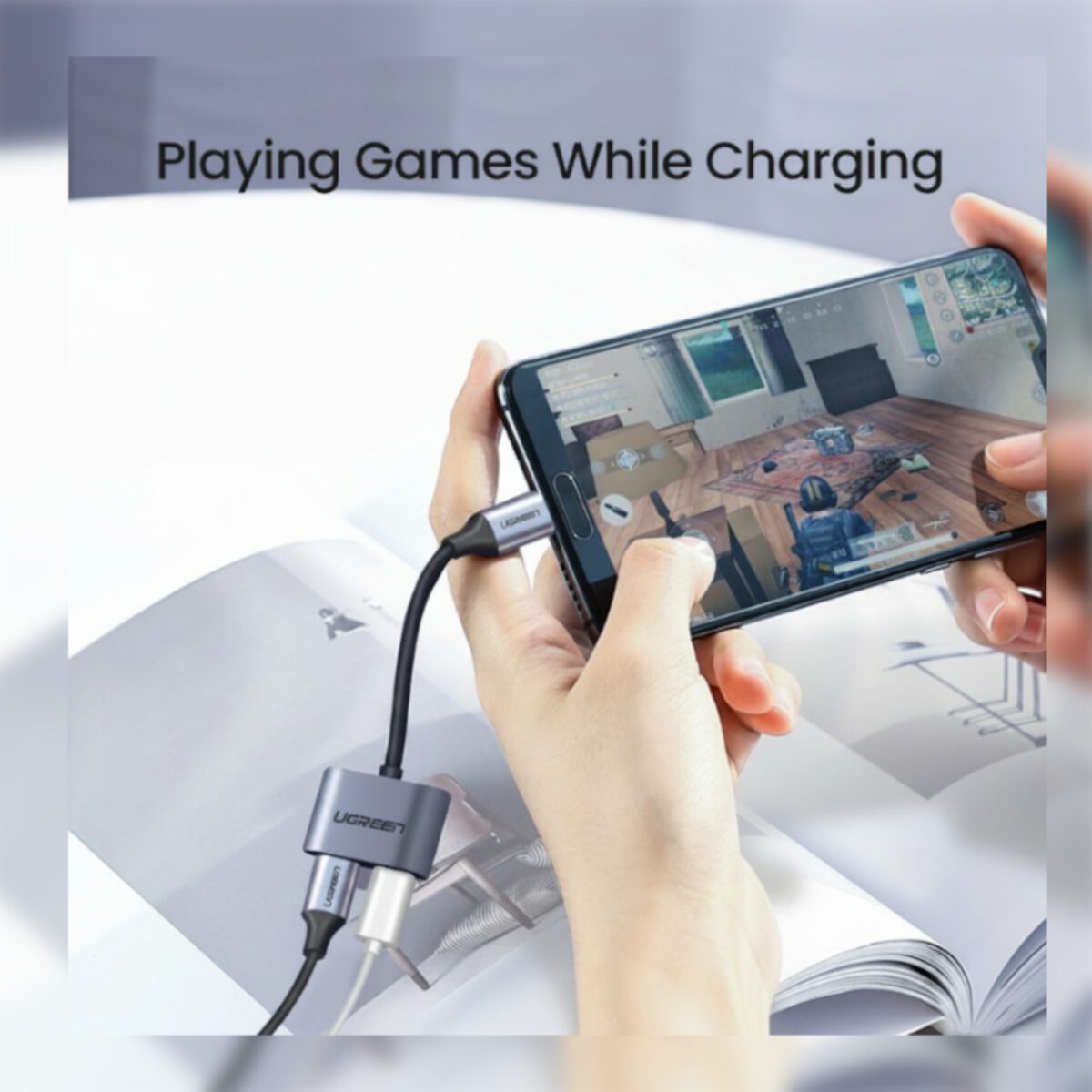 Mnm Box Deals | Ugreen Usb Type-C Dual Audio And Charging Adapter (15W Pd, 2-In-1 Splitter) UGREEN USB Type-C Dual Audio and Charging Adapter (15W PD, 2-in-1 Splitter) - Image 4