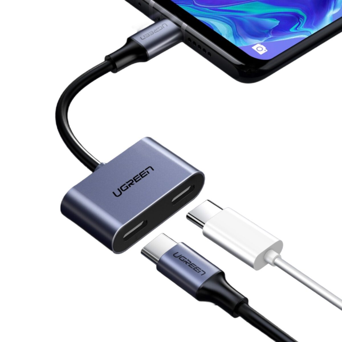 Mnm Box Deals | Ugreen Usb Type-C Dual Audio And Charging Adapter (15W Pd, 2-In-1 Splitter) UGREEN USB Type-C Dual Audio and Charging Adapter (15W PD, 2-in-1 Splitter) - Image 3