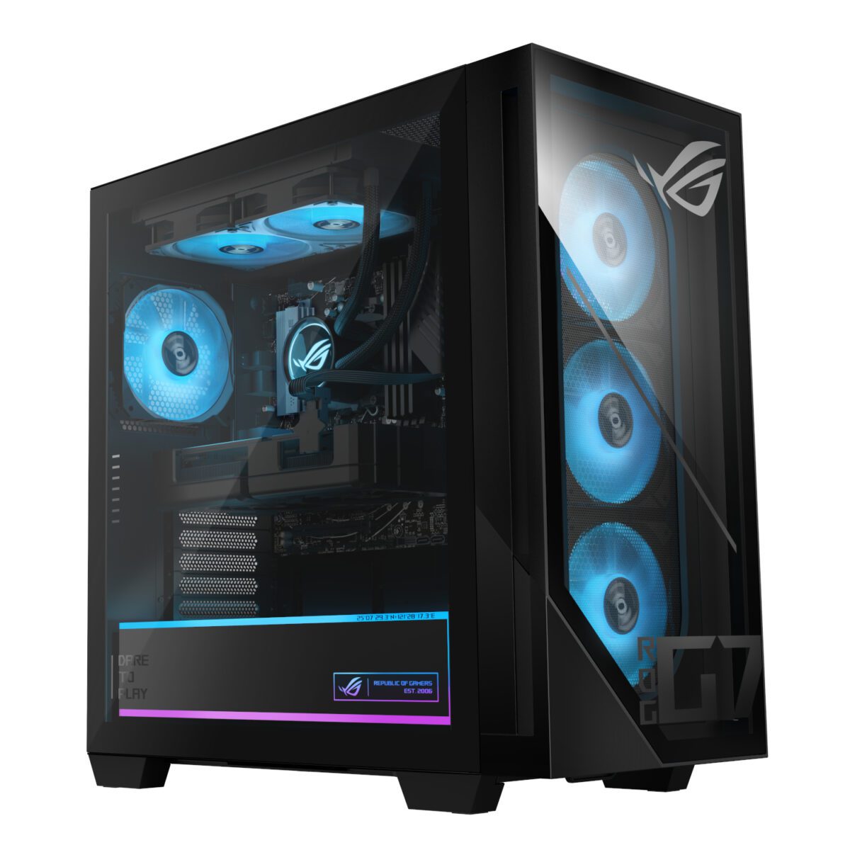 Mnm Box Deals | Asus Rog G700 Intel Ultra 5 255F Gaming Pc | 16Gb Ddr5 | 1Tb Ssd | Win 11 Home Asus ROG G700 Intel Ultra 5 255F Gaming PC | 16GB DDR5 | 1TB SSD | Win 11 Home