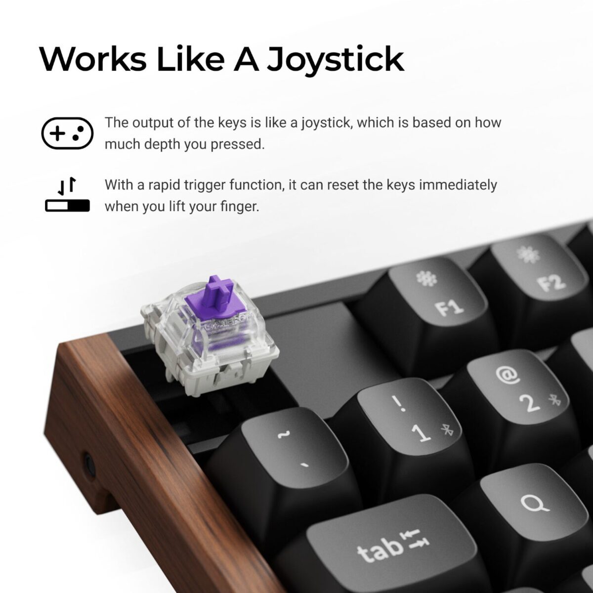 Mnm Box Deals | Keychron K10 He 100% Wireless Magnetic Gaming Keyboard Nebula Switches – Black Keychron K10 HE 100% Wireless Magnetic Gaming Keyboard Nebula Switches – Black - Image 4