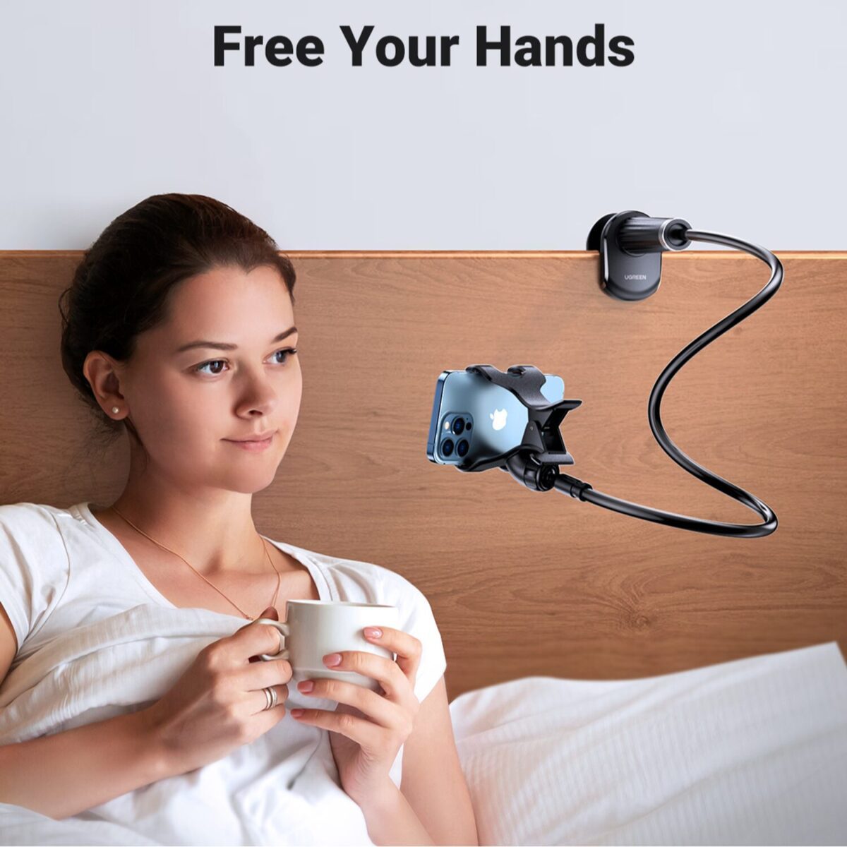 Mnm Box Deals | Ugreen Multifunction Gooseneck Phone Stand UGREEN Multifunction Gooseneck Phone Stand - Image 4