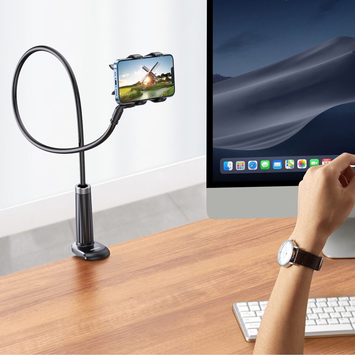 Mnm Box Deals | Ugreen Multifunction Gooseneck Phone Stand UGREEN Multifunction Gooseneck Phone Stand - Image 5