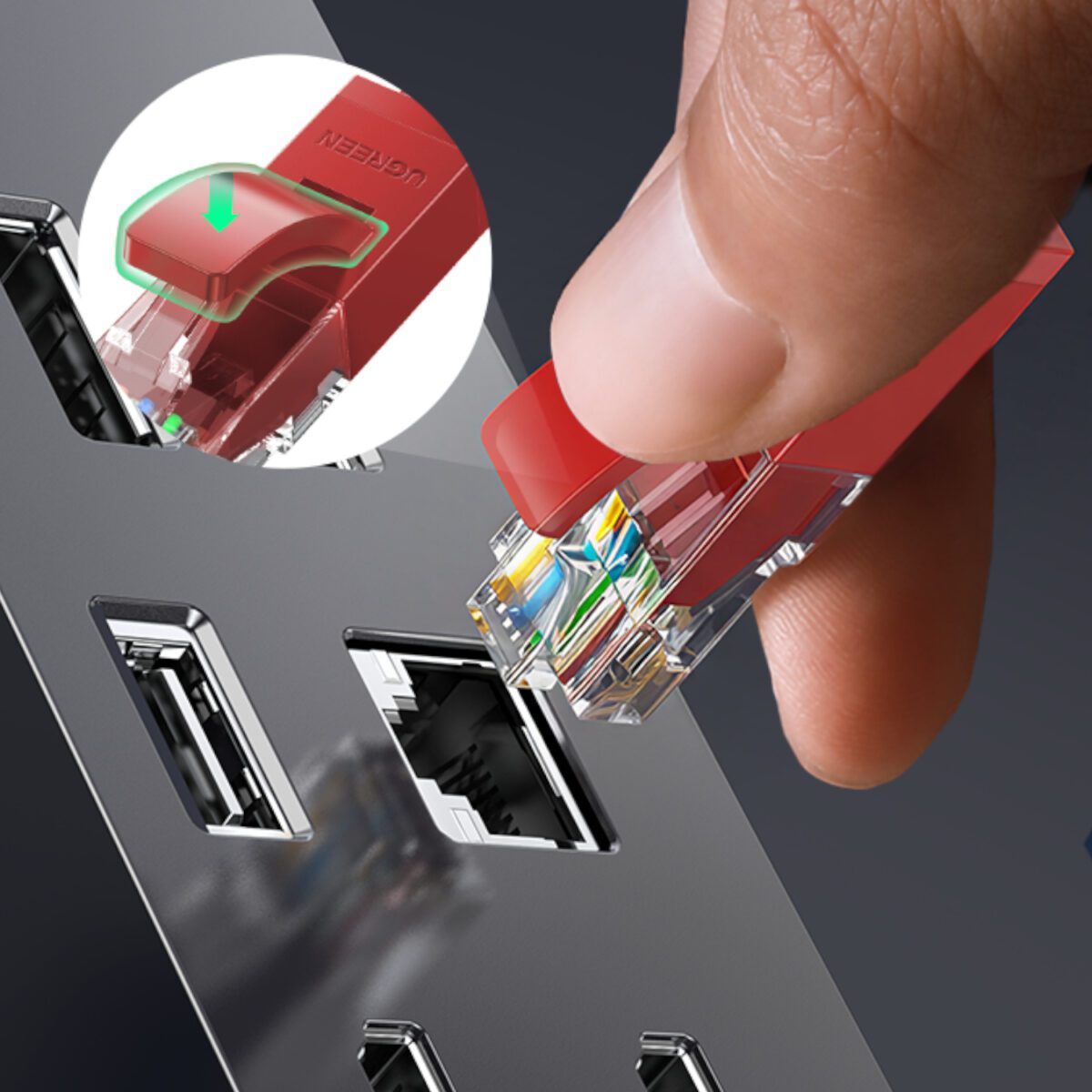 Mnm Box Deals | Ugreen Rj45 Cat6 Ethernet 0.5M Lan Network Cable -Red (1Gbps, 250Mhz) UGREEN RJ45 CAT6 Ethernet 0.5m LAN Network Cable -Red (1Gbps, 250MHz) - Image 6